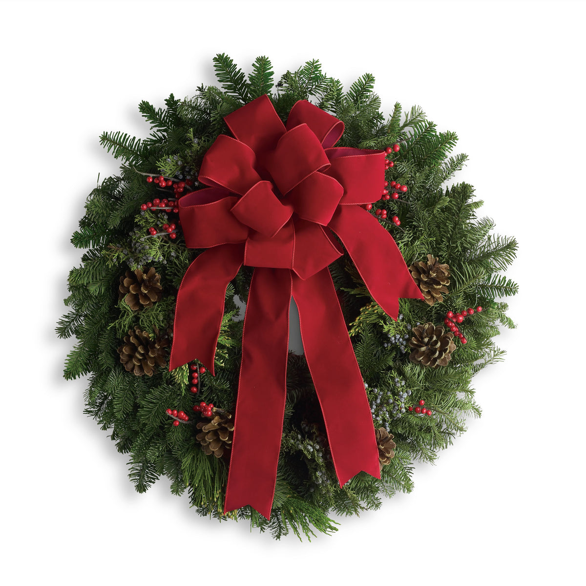 Classic Holiday Wreath – Greenwich Blooms Florist Inc, Greenwich CT