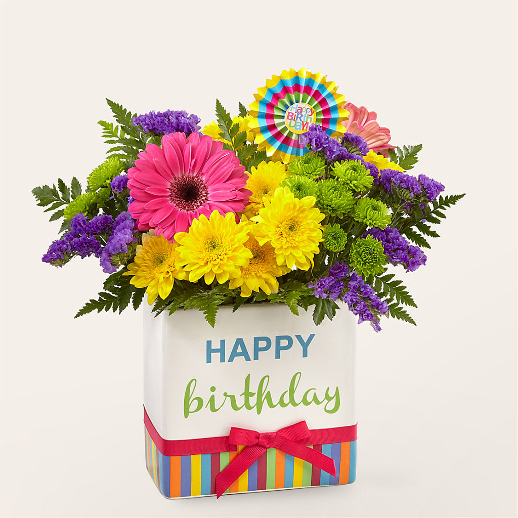 Birthday Brights Bouquet – Greenwich Blooms Florist Inc, Greenwich CT