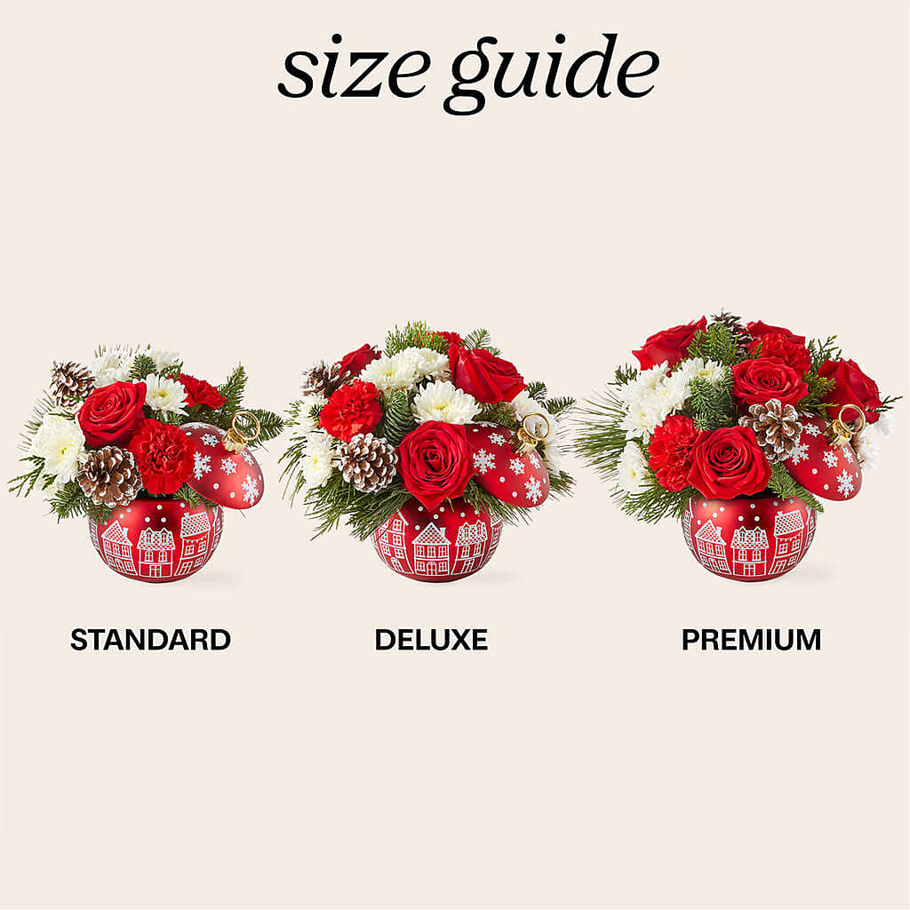 Christmas Village Ornament – Greenwich Blooms Florist Inc, Greenwich CT
