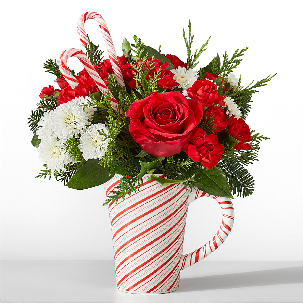 Peppermint Swirl Mug – Greenwich Blooms Florist Inc, Greenwich CT