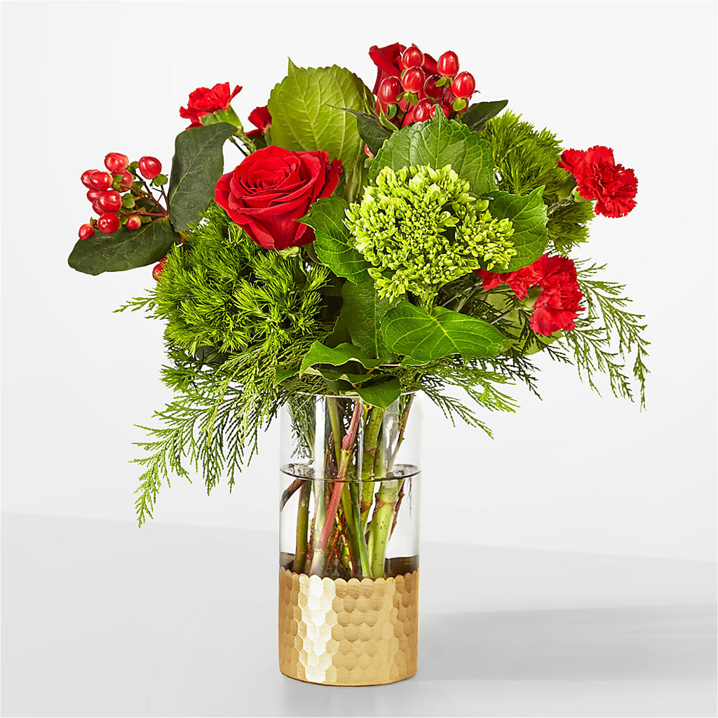 Plaid Throw Bouquet – Greenwich Blooms Florist Inc, Greenwich CT