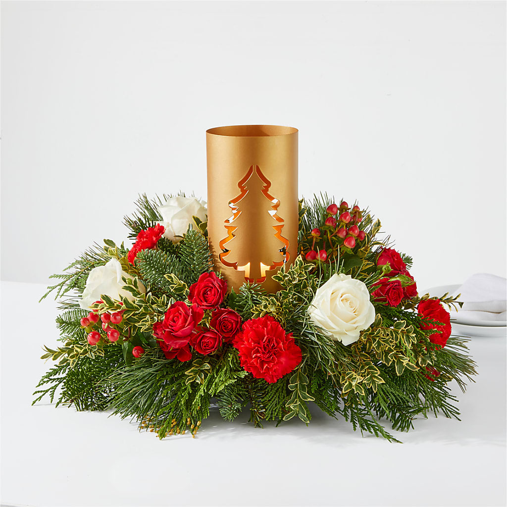 December Dreams Centerpiece – Greenwich Blooms Florist Inc, Greenwich CT