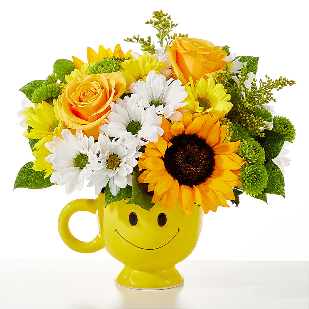 Be Happy Bouquet – Greenwich Blooms Florist Inc, Greenwich CT