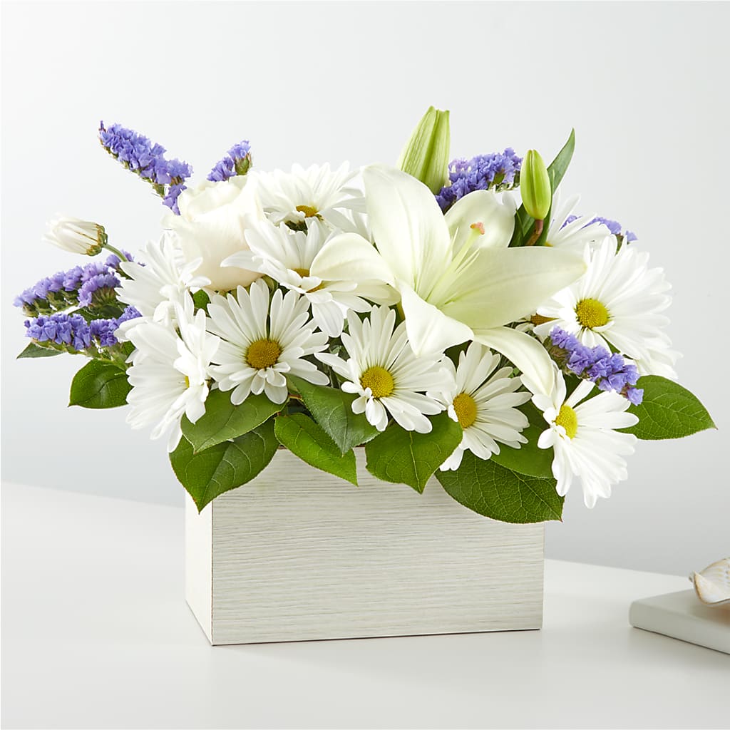 Beyond Blue Box Bouquet – Greenwich Blooms Florist Inc, Greenwich CT