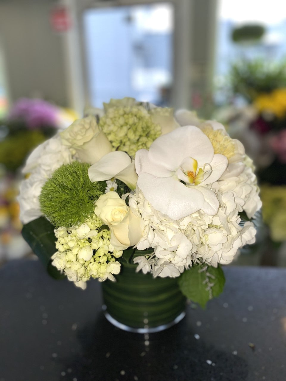 Elegant in White – Greenwich Blooms Florist Inc, Greenwich CT