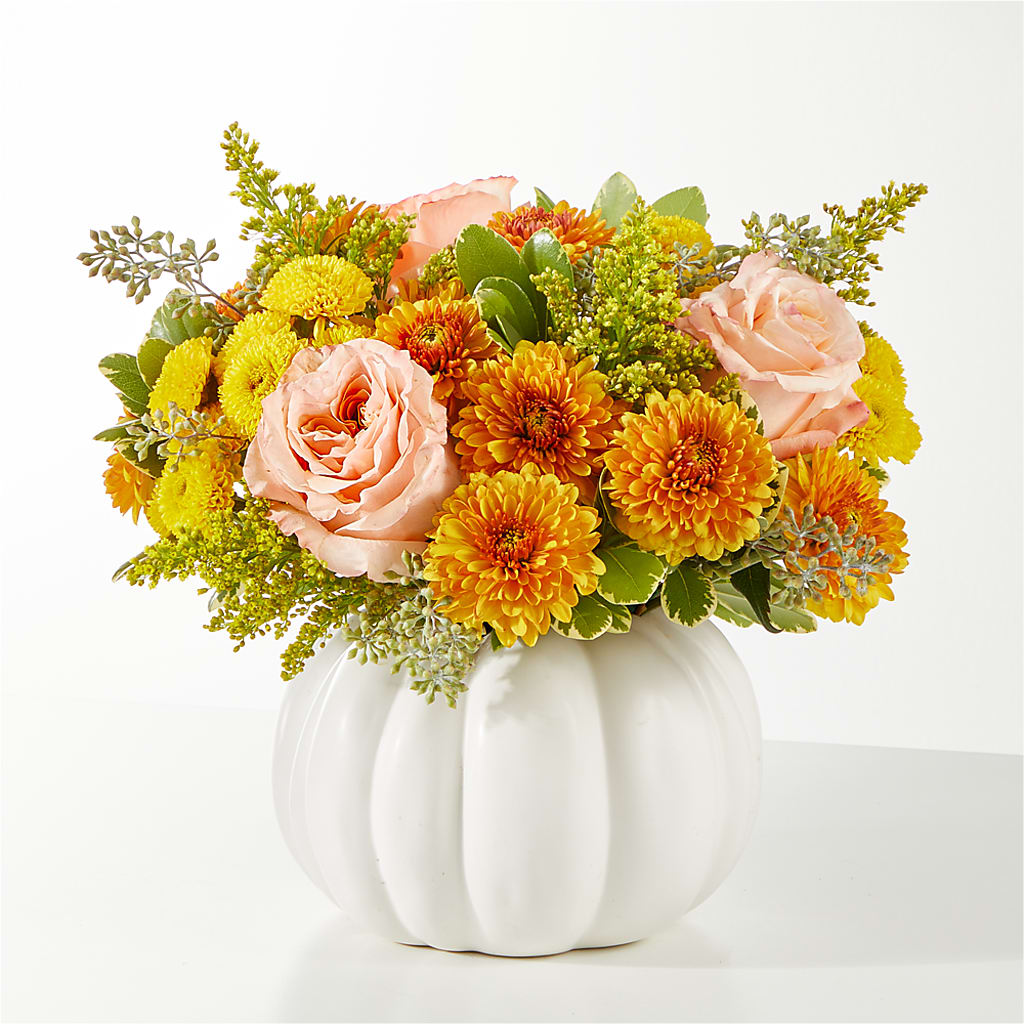 Peachy Pumpkin – Greenwich Blooms Florist Inc, Greenwich CT