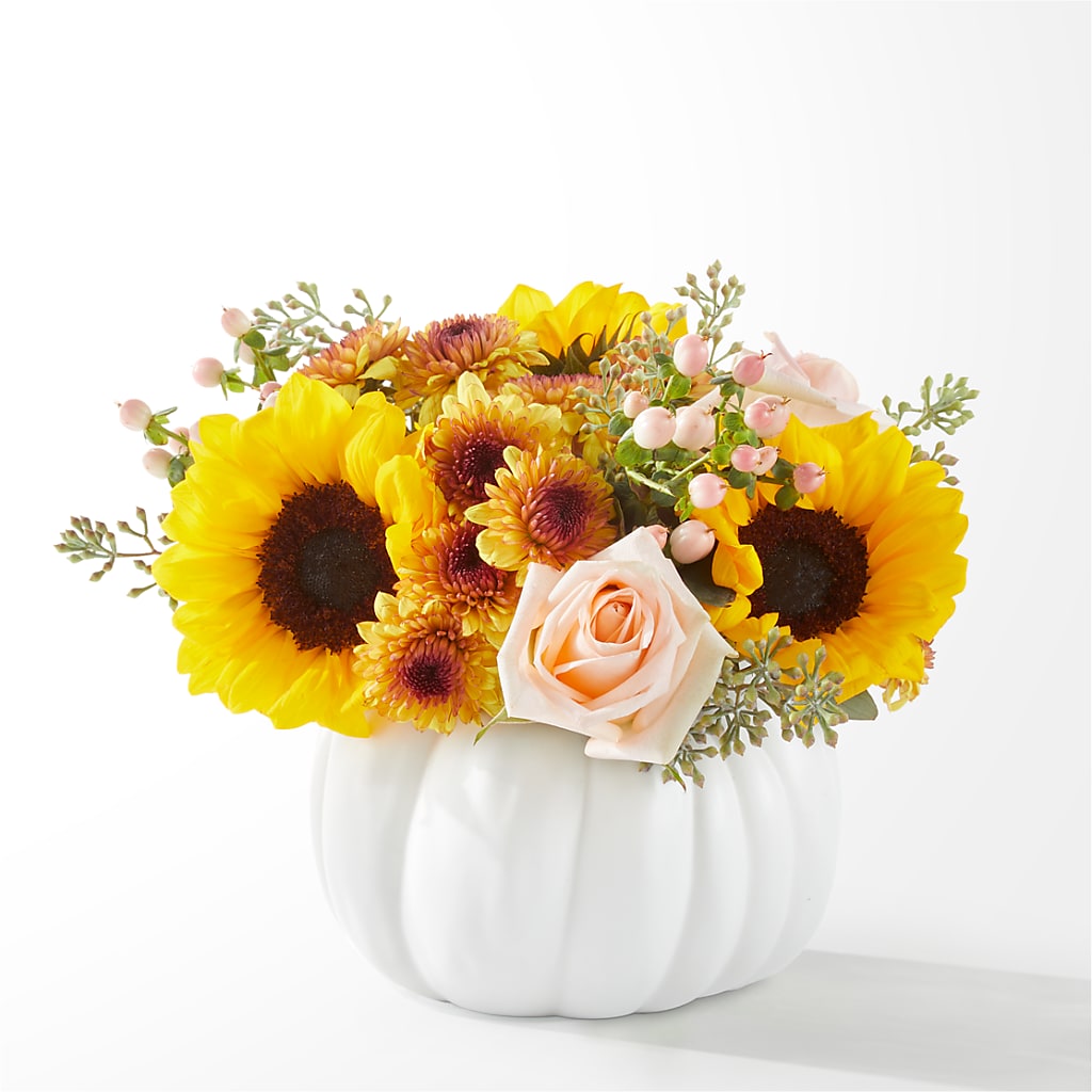 Pumpkin to Talk About Bouquet – Greenwich Blooms Florist Inc, Greenwich CT