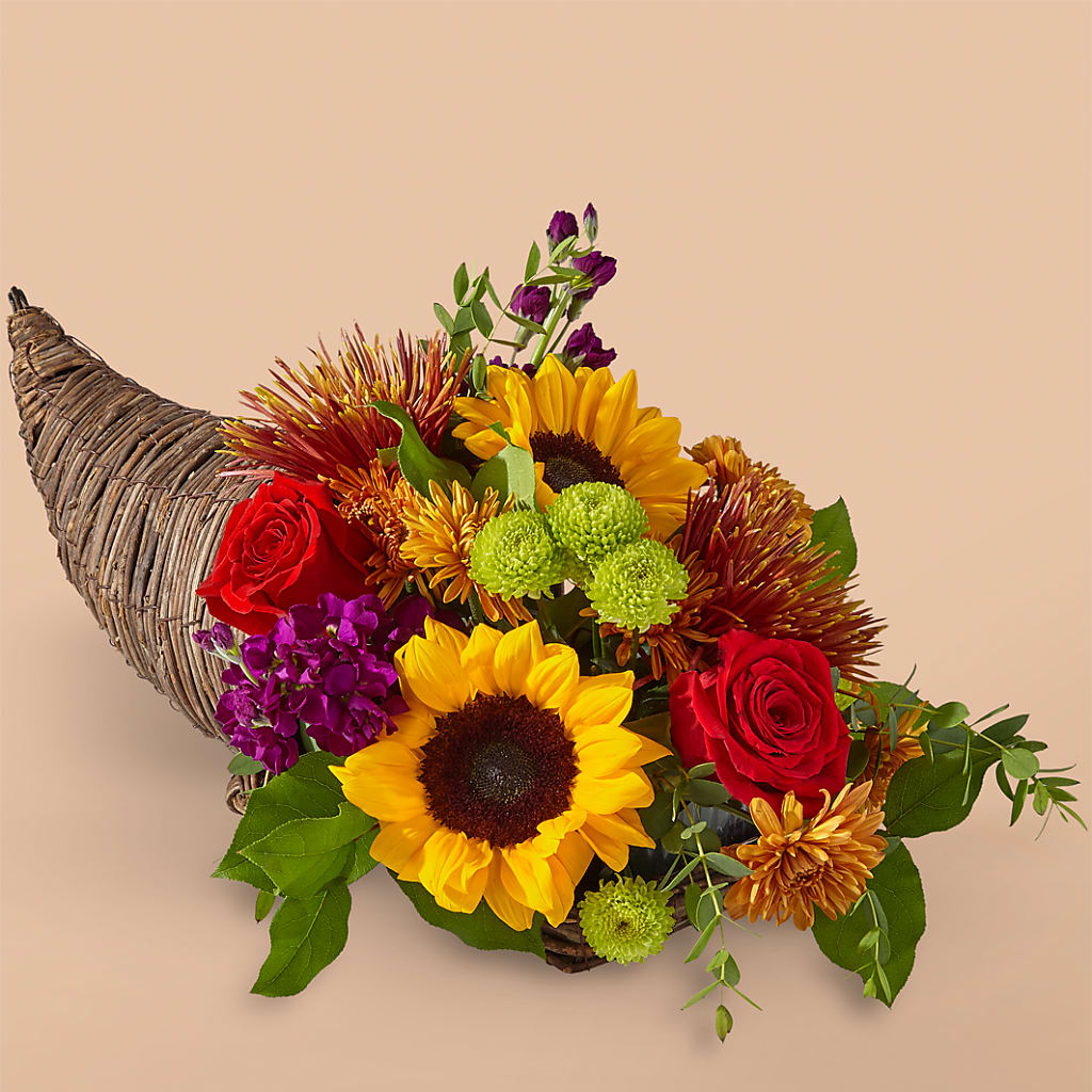Friendsgiving Cornucopia – Greenwich Blooms Florist Inc, Greenwich CT