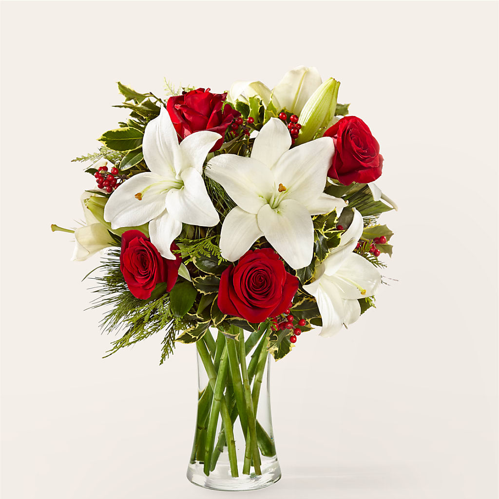 Sparkling Snowflakes Bouquet – Greenwich Blooms Florist Inc, Greenwich CT
