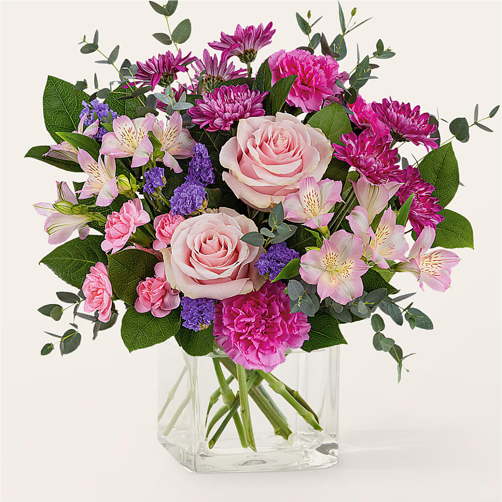 Rosy Radiance Bouquet – Greenwich Blooms Florist Inc, Greenwich CT