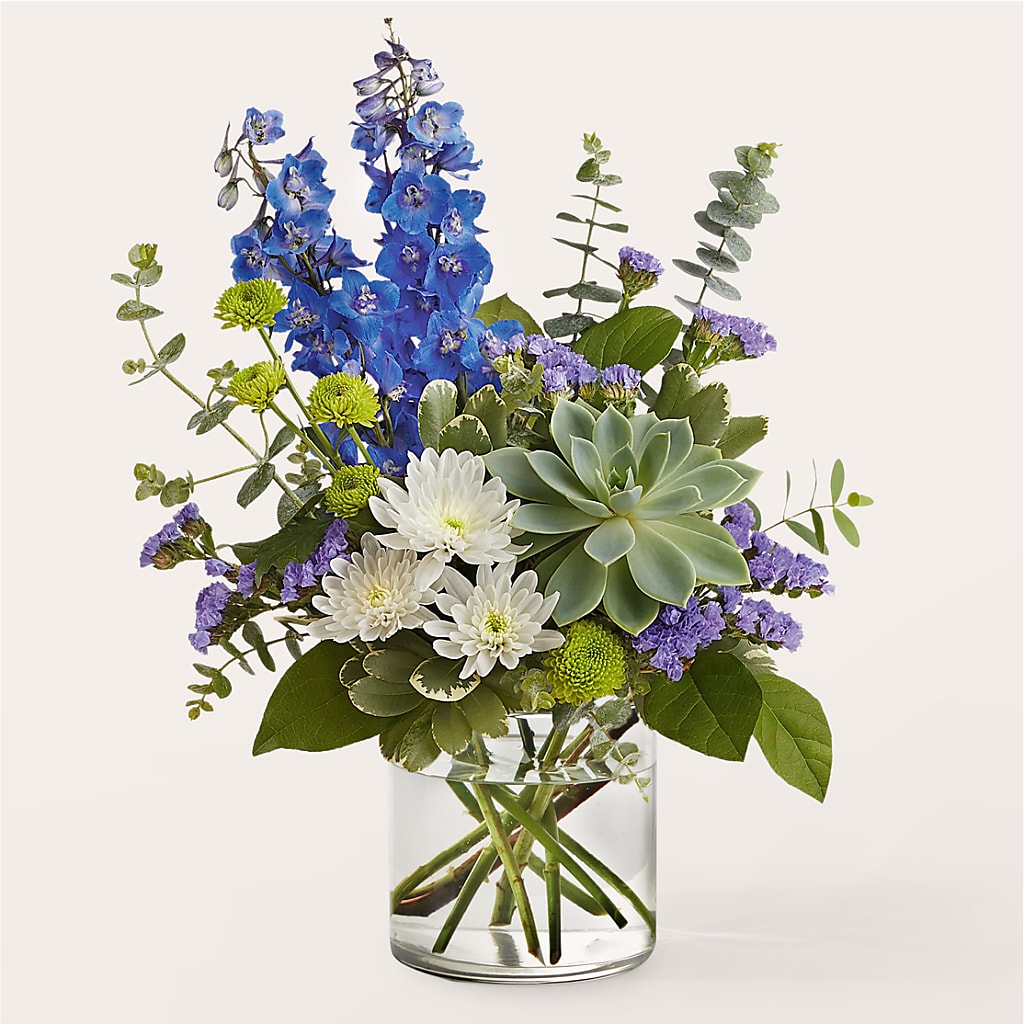 Cerulean Waves Bouquet – Greenwich Blooms Florist Inc, Greenwich CT