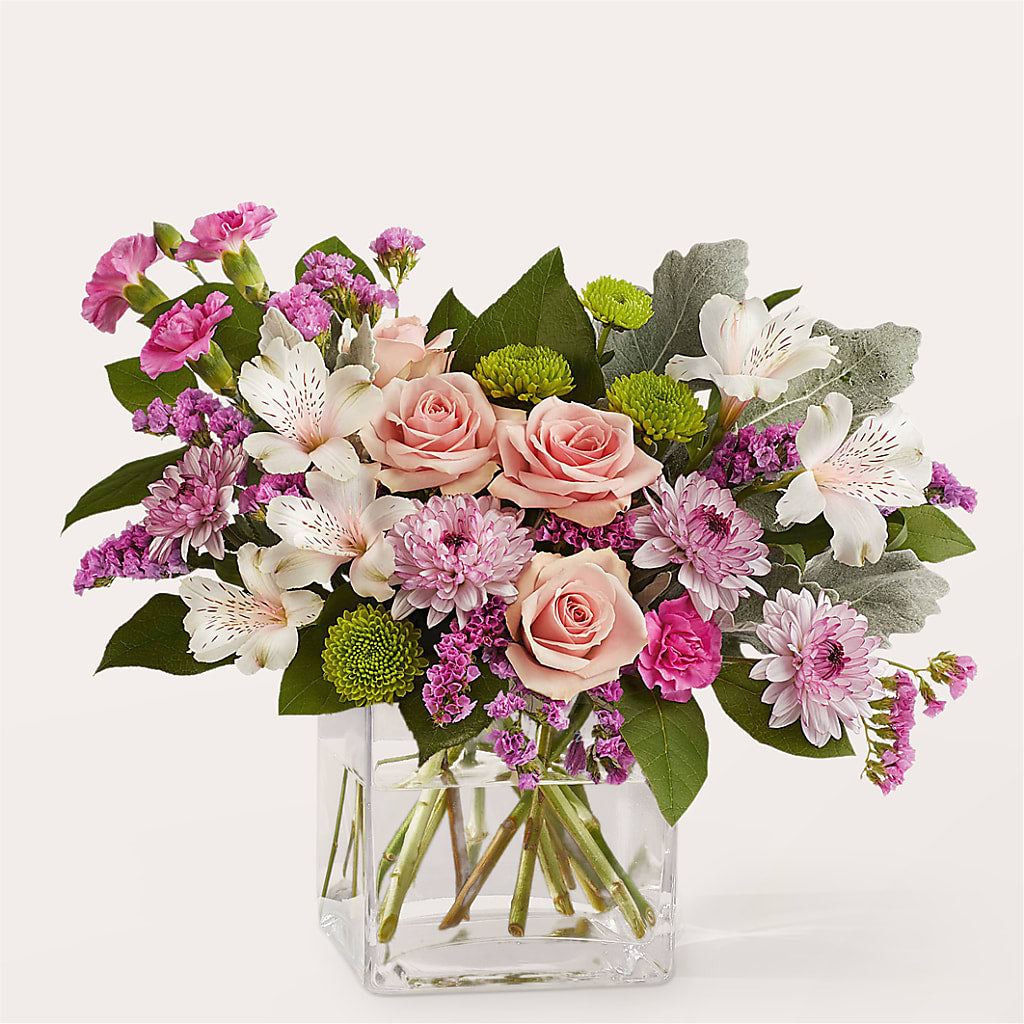 Pink Suede Bouquet – Greenwich Blooms Florist Inc, Greenwich CT