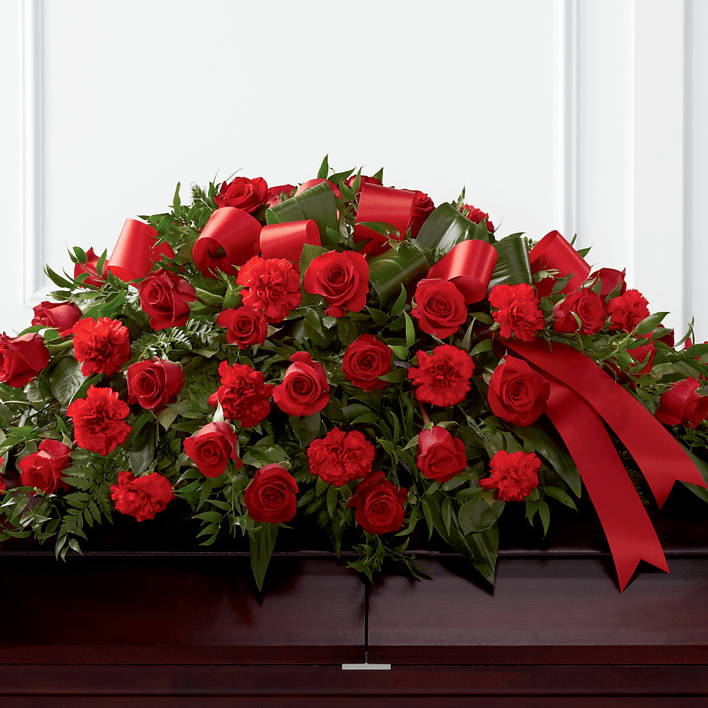 Tribute of Life Casket Spray – Greenwich Blooms Florist Inc, Greenwich CT