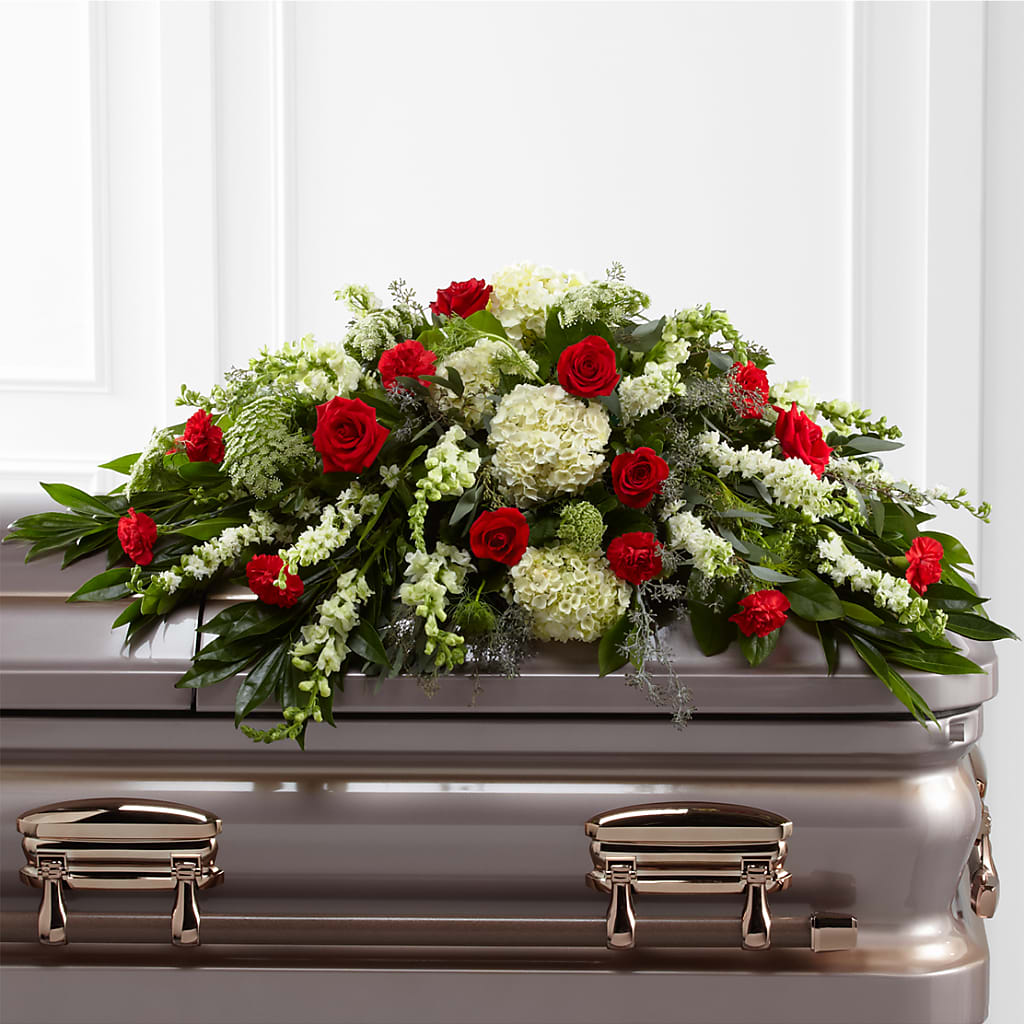Sincerity Casket Spray – Greenwich Blooms Florist Inc, Greenwich CT