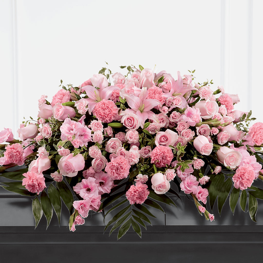 Garden of Comfort Casket Spray (Standard) – Greenwich Blooms Florist Inc, Greenwich CT