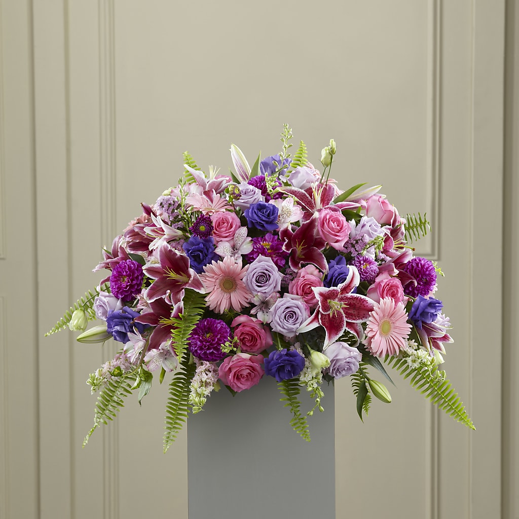 Fare Thee Well Pedestal – Greenwich Blooms Florist Inc, Greenwich CT