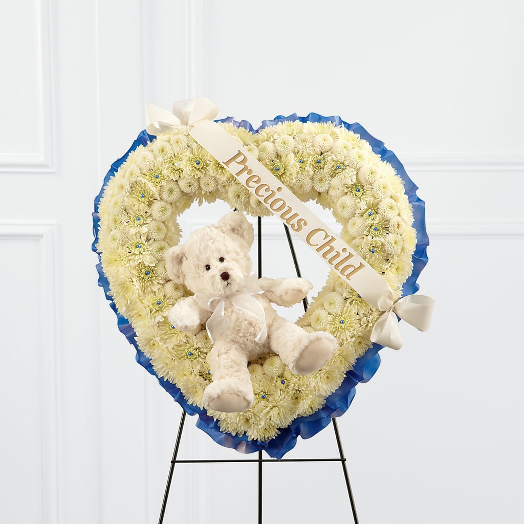 Precious Child Standing Heart – Greenwich Blooms Florist Inc, Greenwich CT