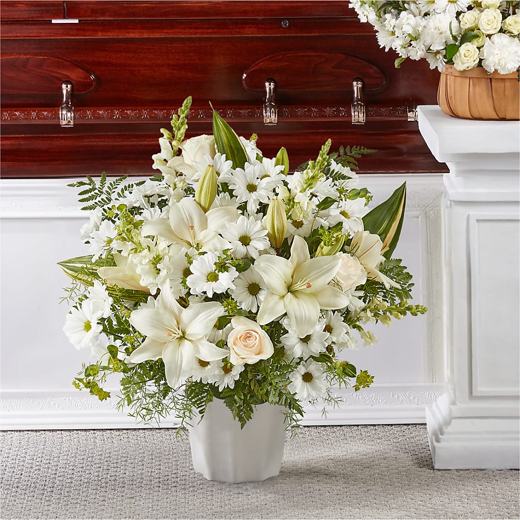 Thoughts of Tranquility Floor Basket – Greenwich Blooms Florist Inc, Greenwich CT
