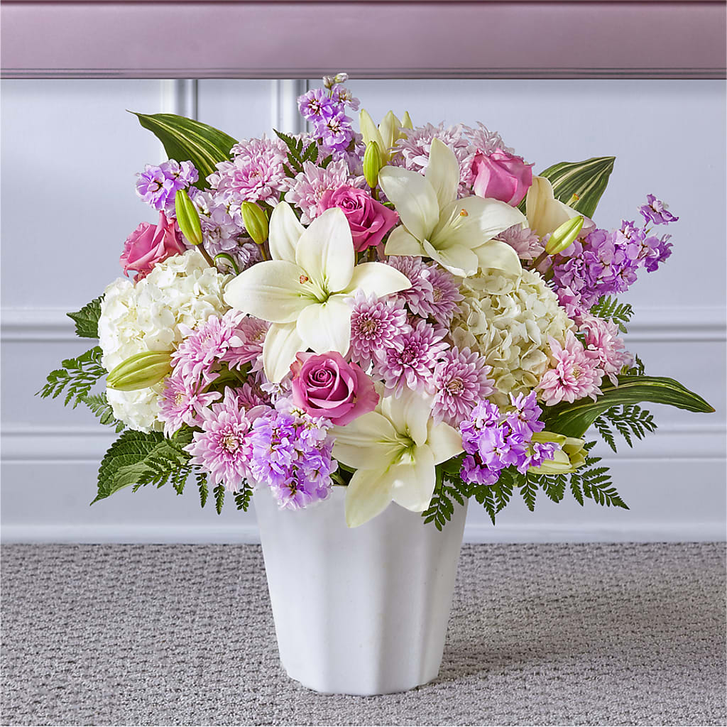 Heaven Sent Floor Basket – Greenwich Blooms Florist Inc, Greenwich CT