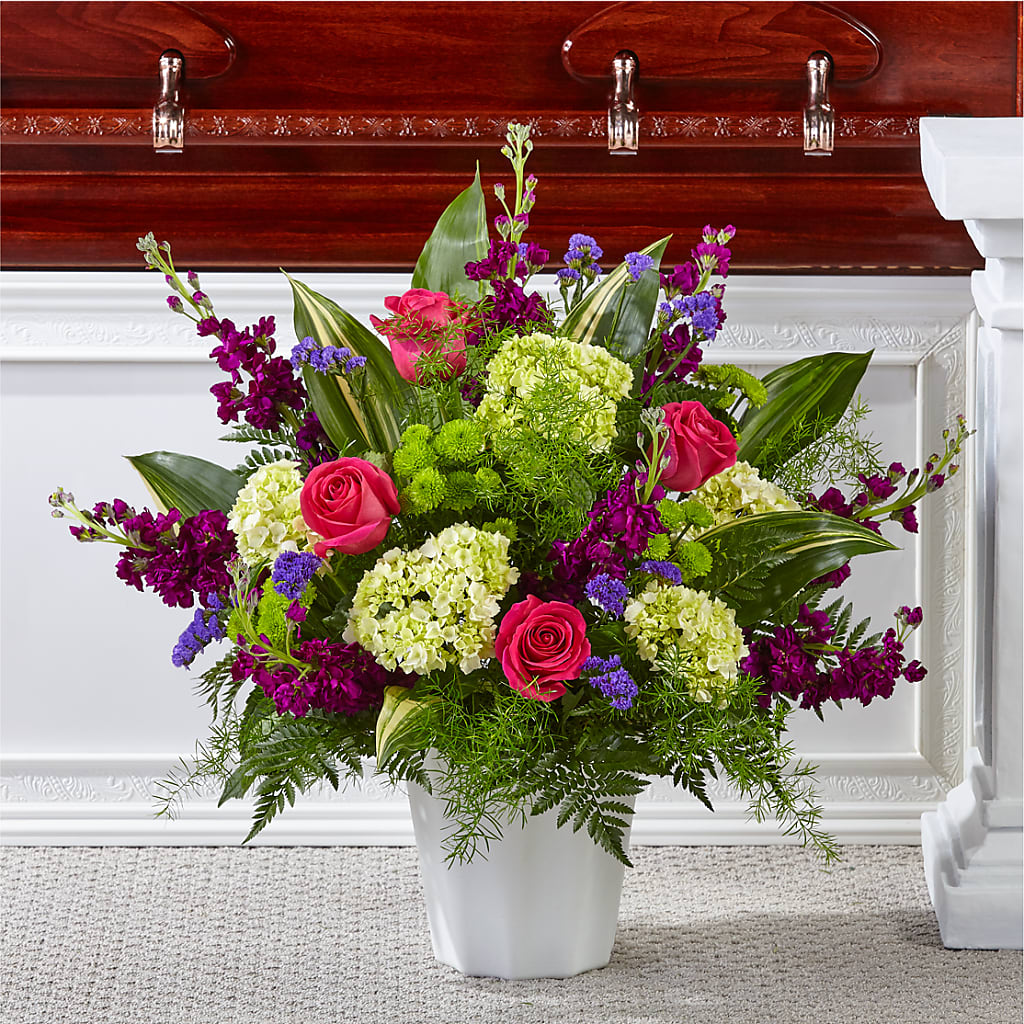 Beautiful Horizons Floor Basket – Greenwich Blooms Florist Inc, Greenwich CT