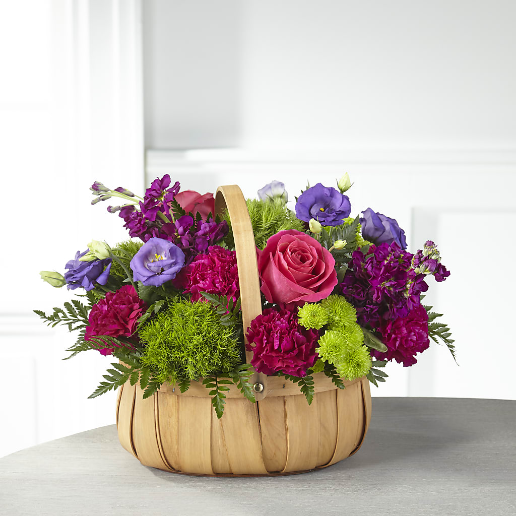 Serene Sanctuary Basket – Greenwich Blooms Florist Inc, Greenwich CT