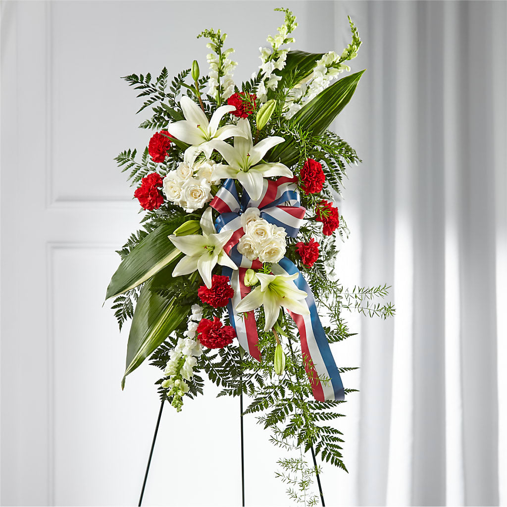 Stars of Life Standing Spray – Greenwich Blooms Florist Inc, Greenwich CT