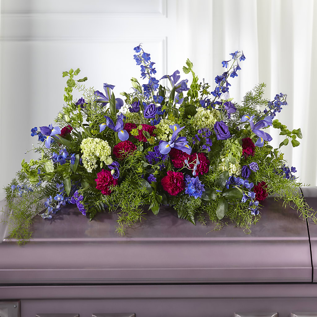 Always Treasured Casket Spray – Greenwich Blooms Florist Inc, Greenwich CT