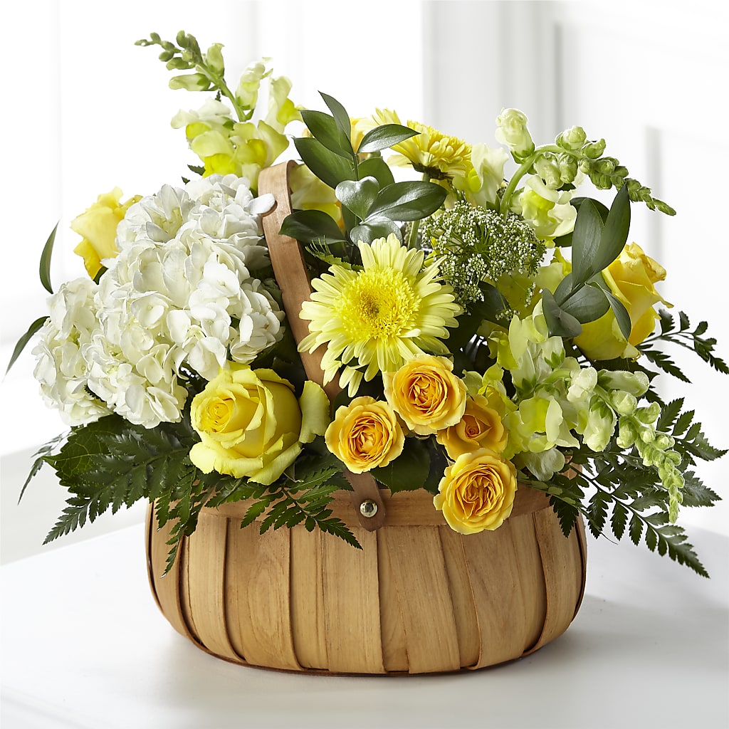 Rustic Remembrance Basket – Greenwich Blooms Florist Inc, Greenwich CT