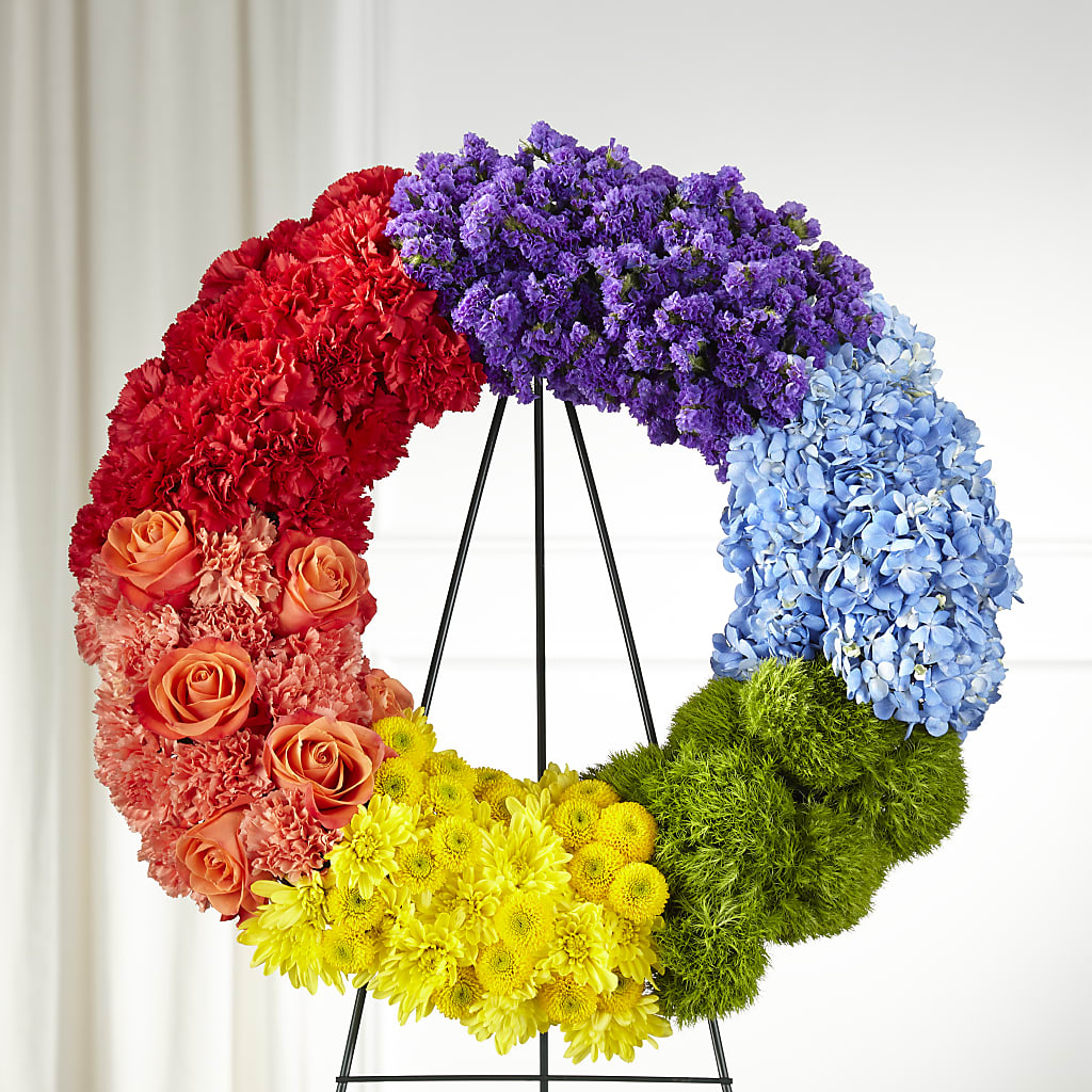 Circle of Love Wreath – Greenwich Blooms Florist Inc, Greenwich CT