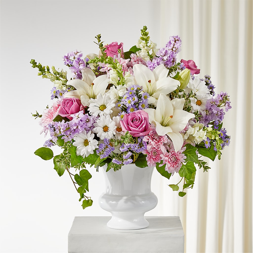 Remarkable Life Urn Arrangement – Greenwich Blooms Florist Inc, Greenwich CT