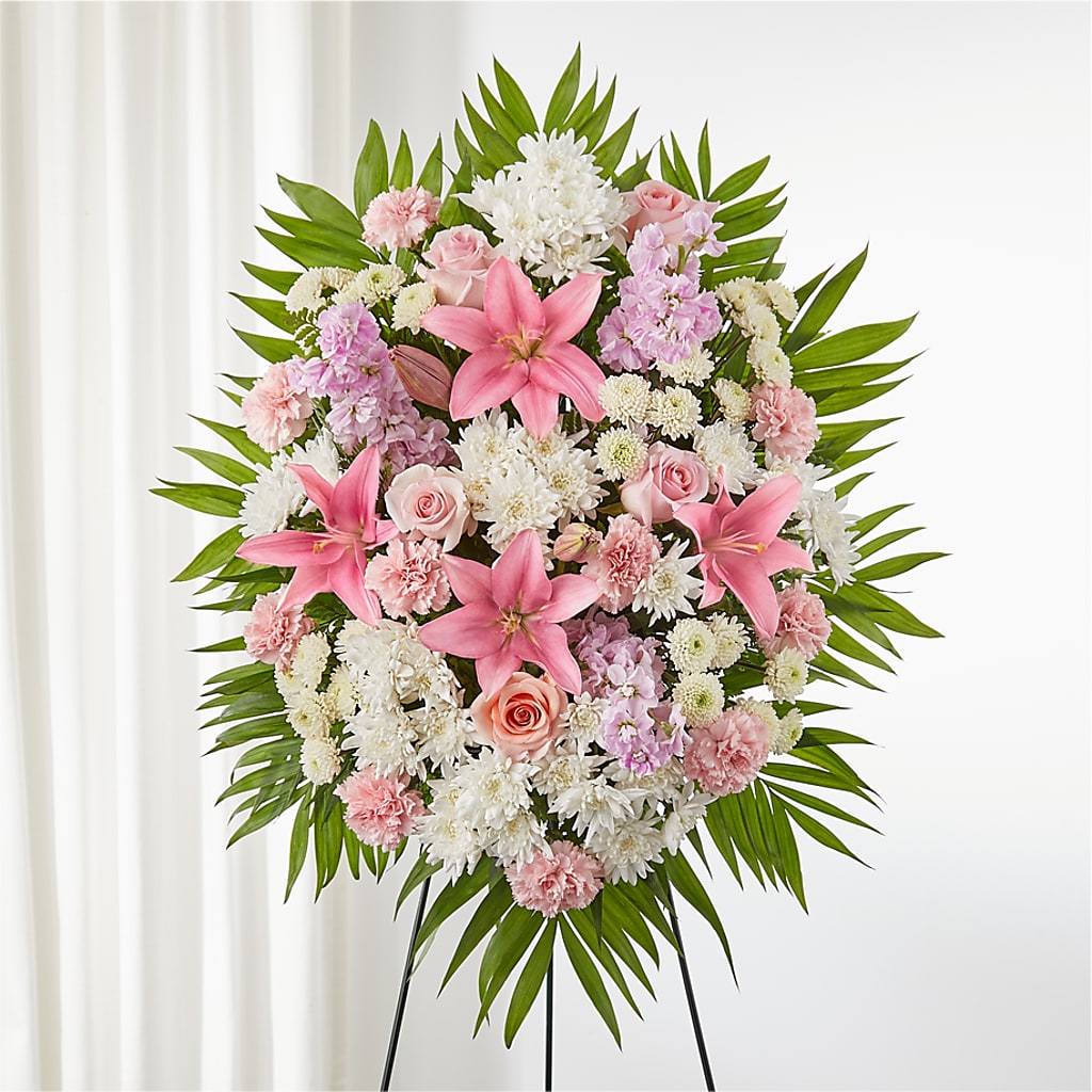 Offering Solace Standing Spray – Greenwich Blooms Florist Inc, Greenwich CT