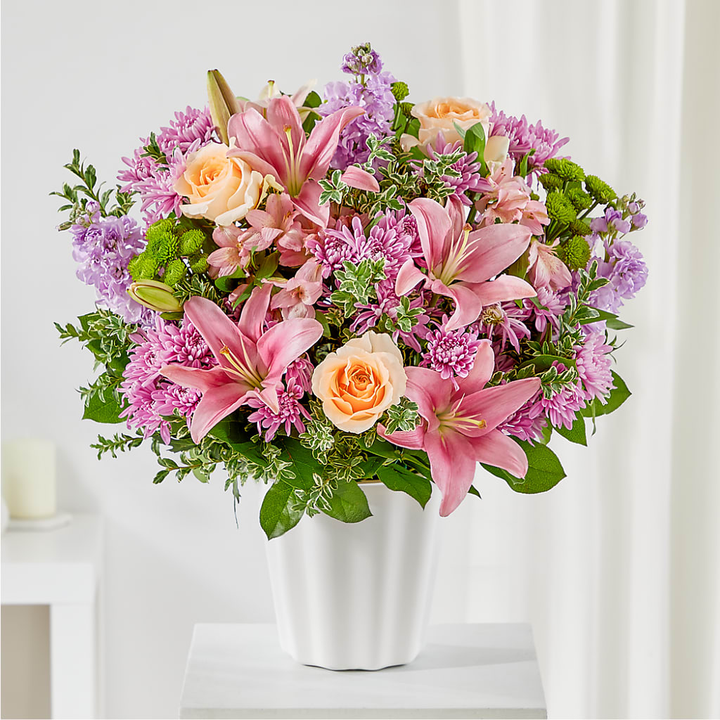Supportive Embrace Tabletop Basket – Greenwich Blooms Florist Inc, Greenwich CT