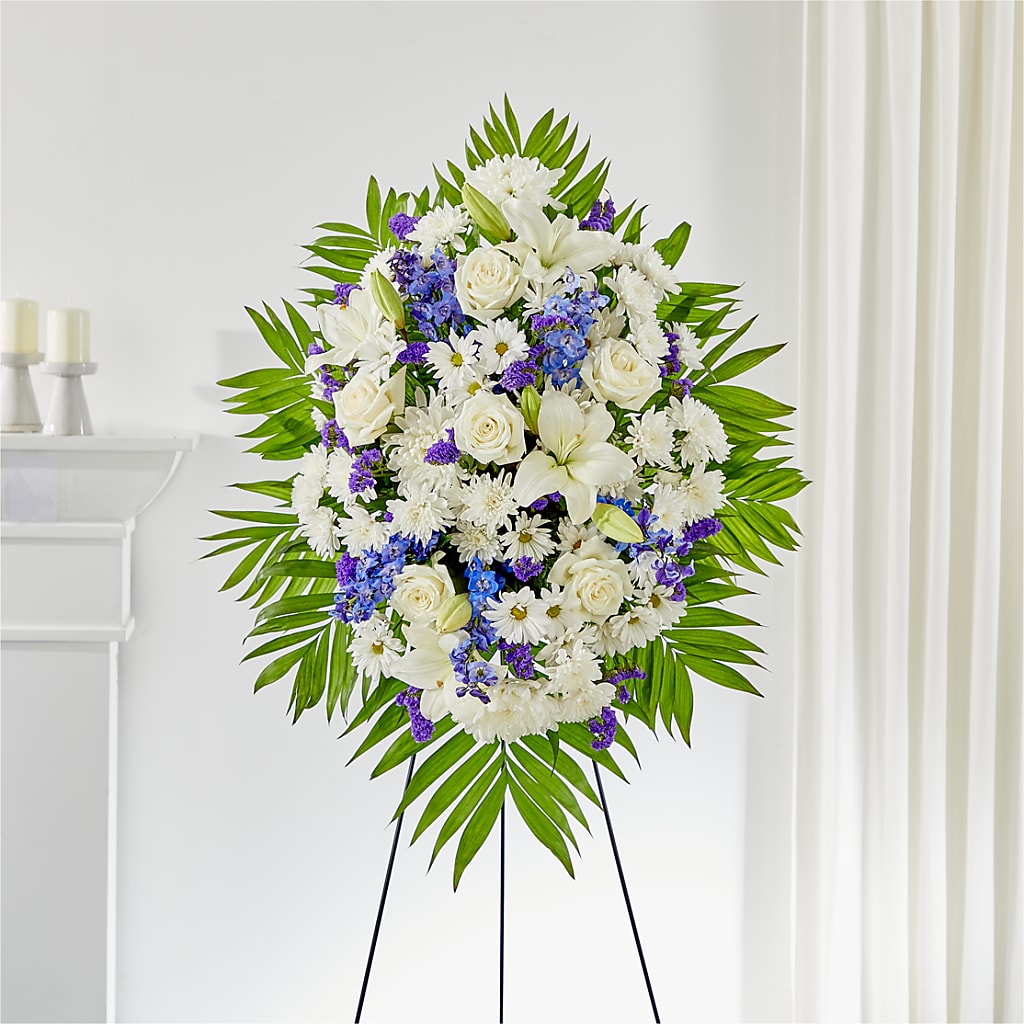 At Rest Standing Spray – Greenwich Blooms Florist Inc, Greenwich CT