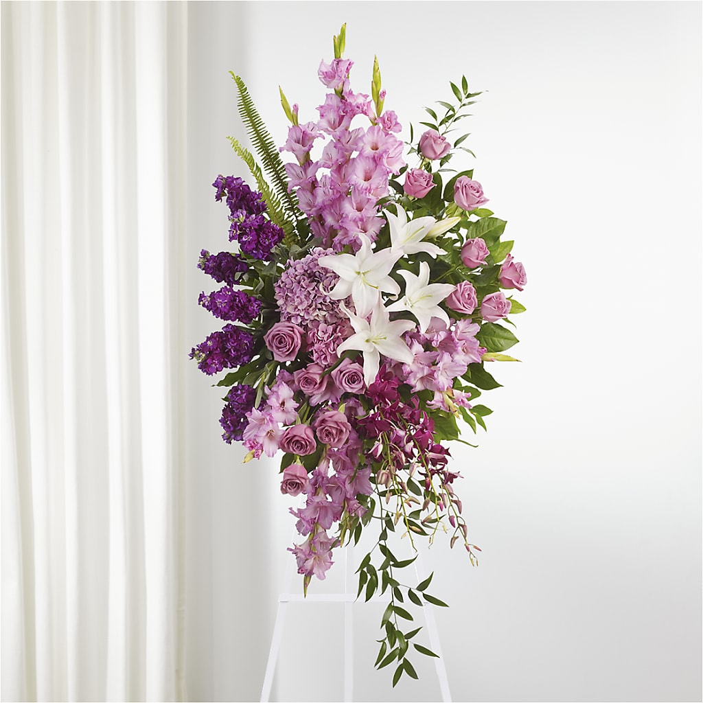 Never Alone Standing Spray – Greenwich Blooms Florist Inc, Greenwich CT