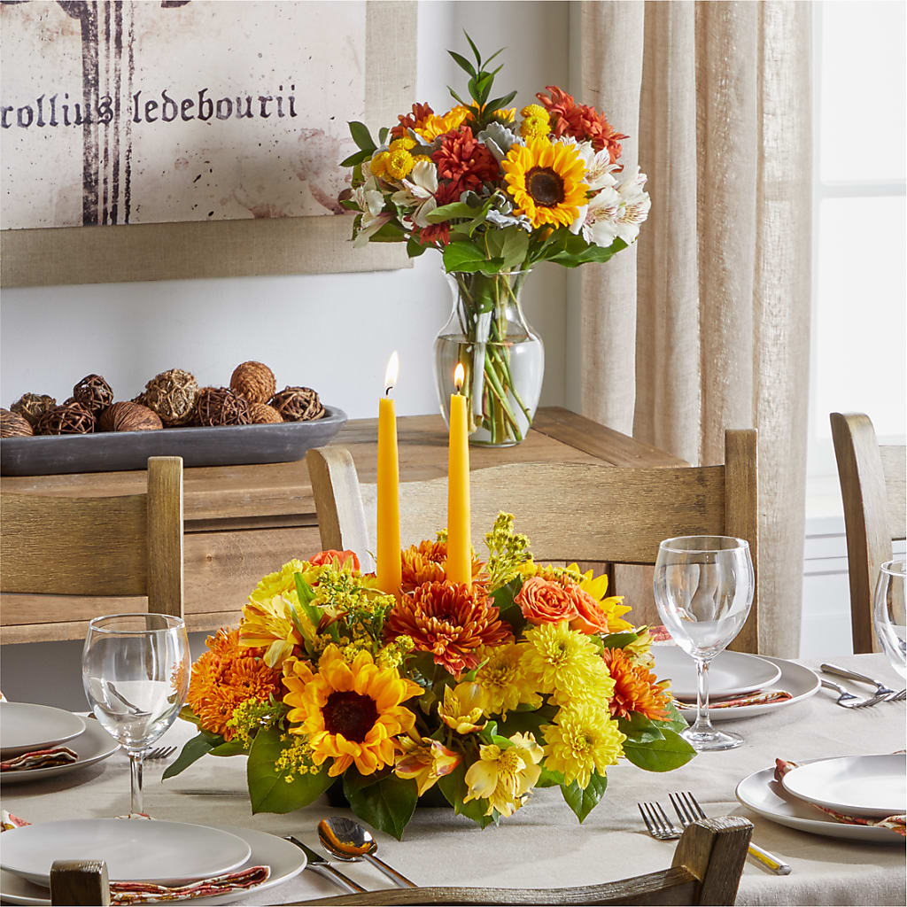 Golden Gathering Bundle – Greenwich Blooms Florist Inc, Greenwich CT