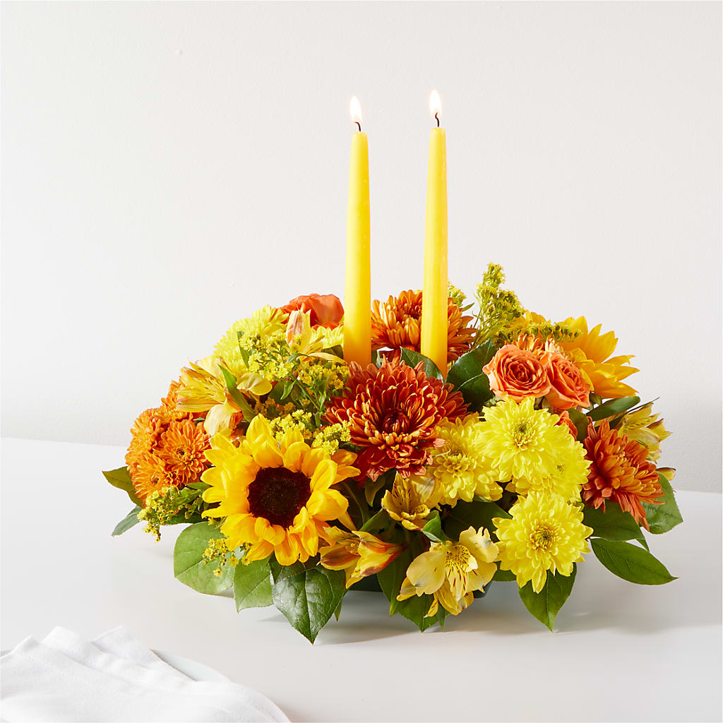 Autumn Harmony Centerpiece – Greenwich Blooms Florist Inc, Greenwich CT