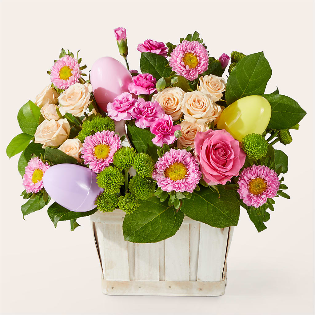 Get Eggcited Basket – Greenwich Blooms Florist Inc, Greenwich CT