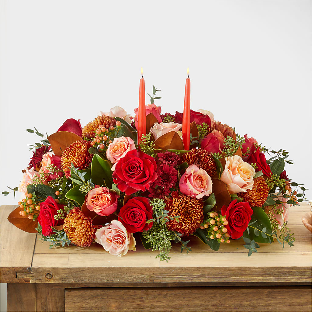 Gather Near Centerpiece – Greenwich Blooms Florist Inc, Greenwich CT