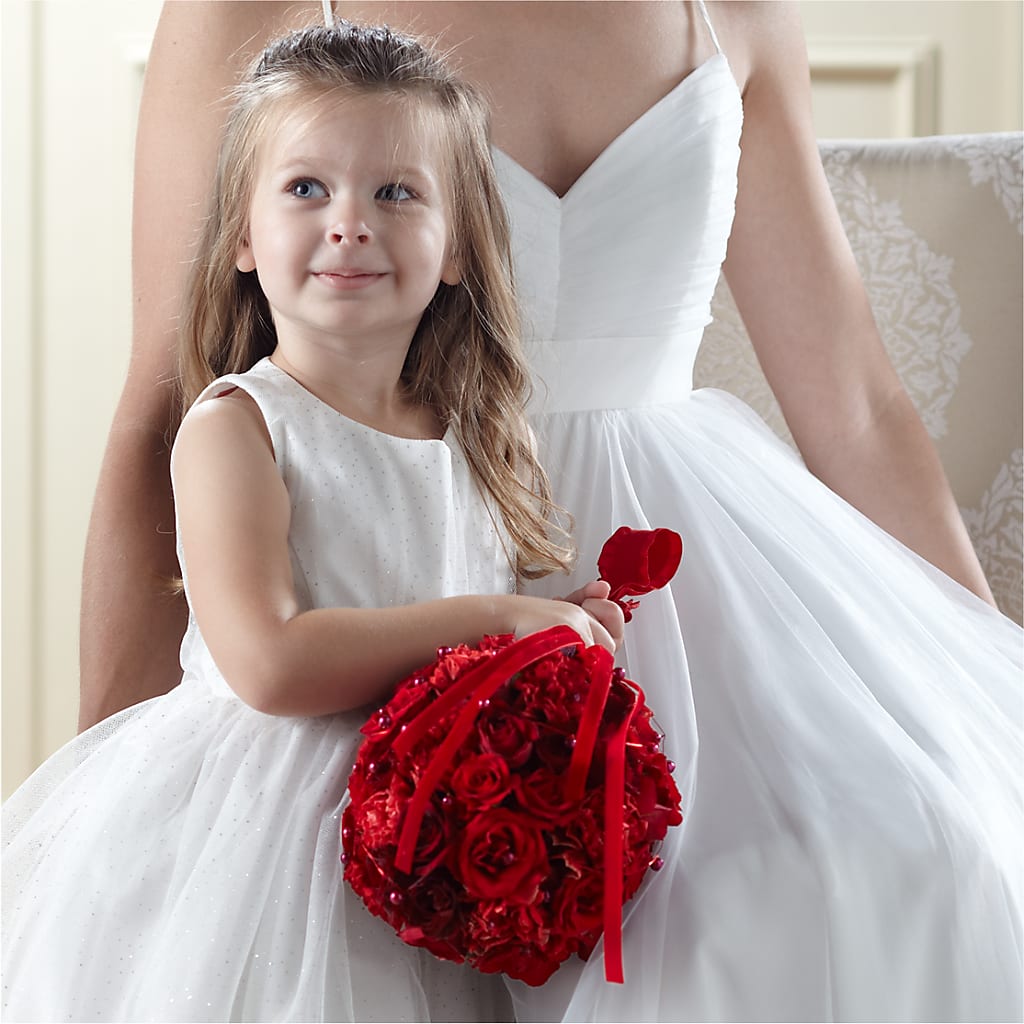 Pure at Heart Flower Girl Arrangement – Greenwich Blooms Florist Inc, Greenwich CT