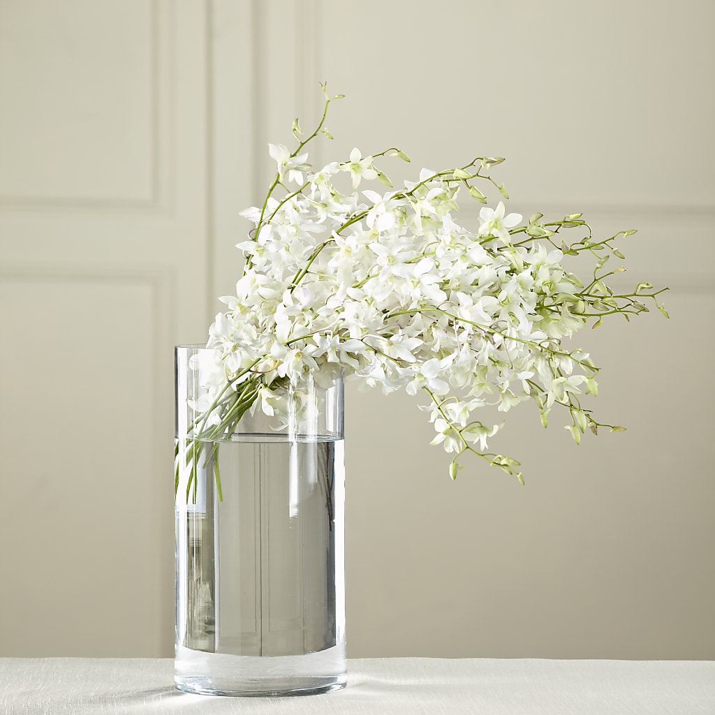 White Dendrobium Bouquet – Greenwich Blooms Florist Inc, Greenwich CT