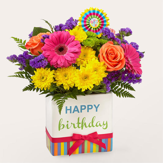 Birthday Brights Bouquet –  Greenwich Blooms Florist Inc, Greenwich CT