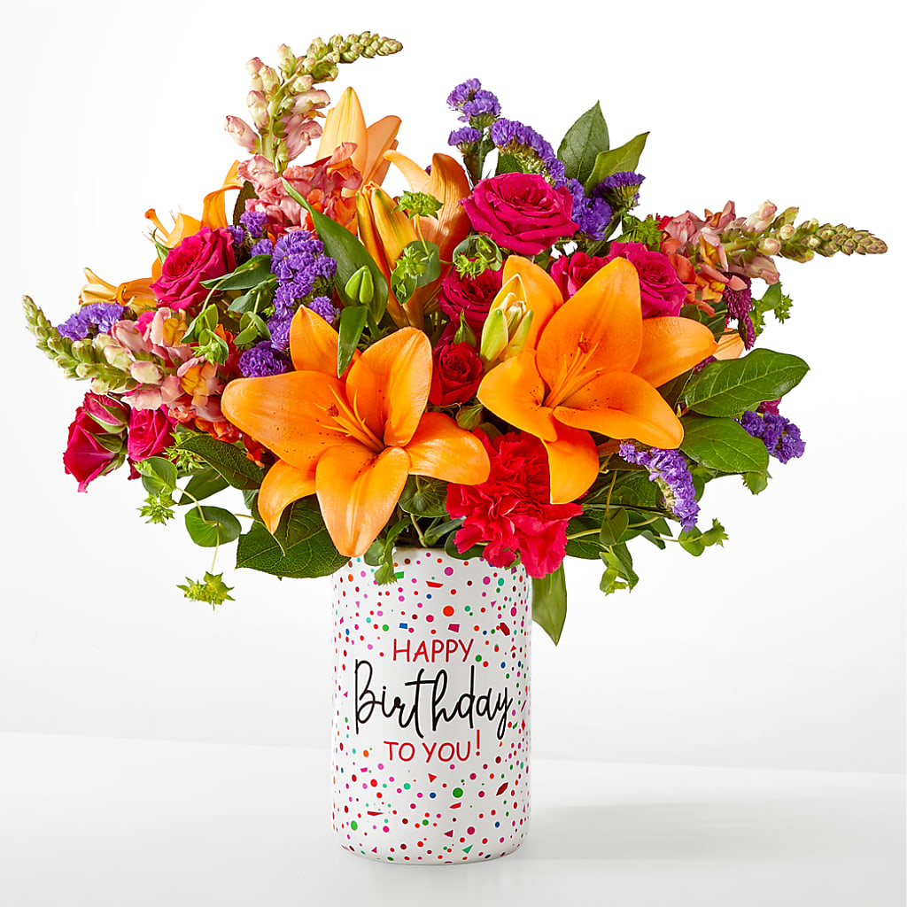 Birthday Palooza Bouquet –  Greenwich Blooms Florist Inc, Greenwich CT