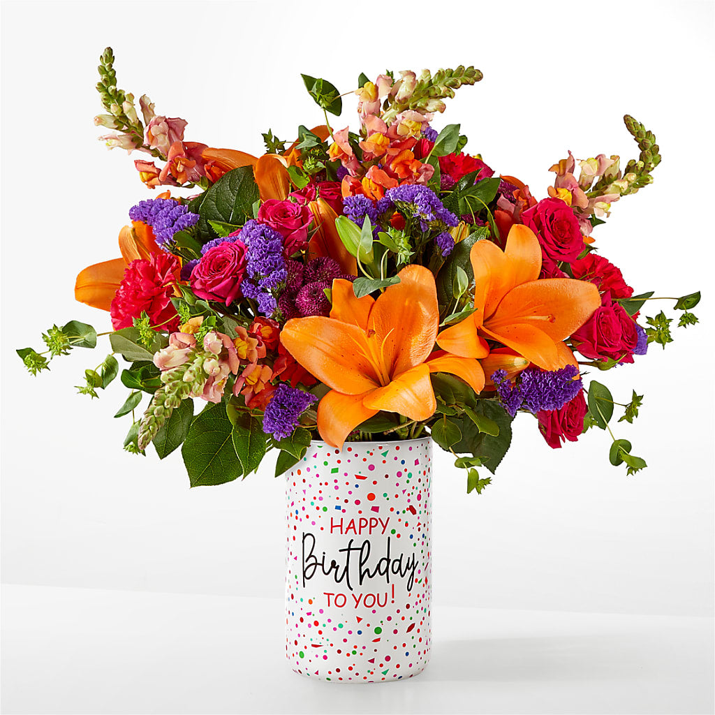 Birthday Palooza Bouquet –  Greenwich Blooms Florist Inc, Greenwich CT