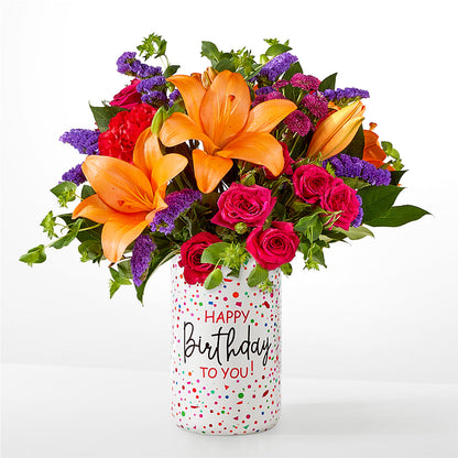 Birthday Palooza Bouquet –  Greenwich Blooms Florist Inc, Greenwich CT