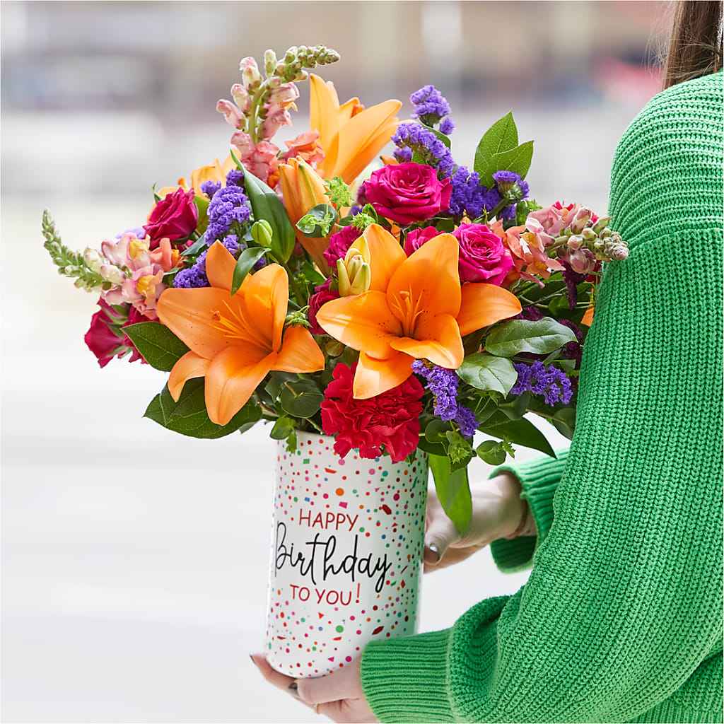 Birthday Palooza Bouquet –  Greenwich Blooms Florist Inc, Greenwich CT