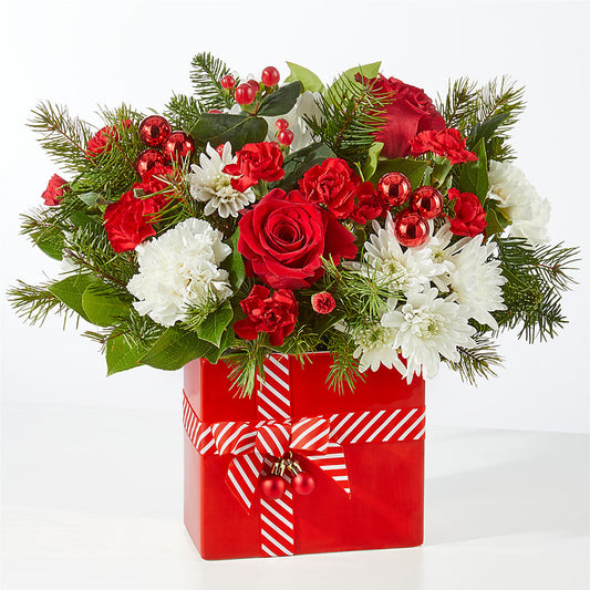 Presents Under the Tree Bouquet –  Greenwich Blooms Florist Inc, Greenwich CT