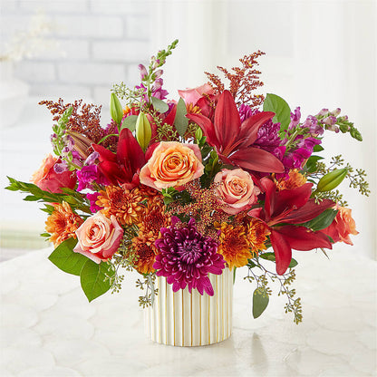 Burgundy Landscape Bouquet –  Greenwich Blooms Florist Inc, Greenwich CT
