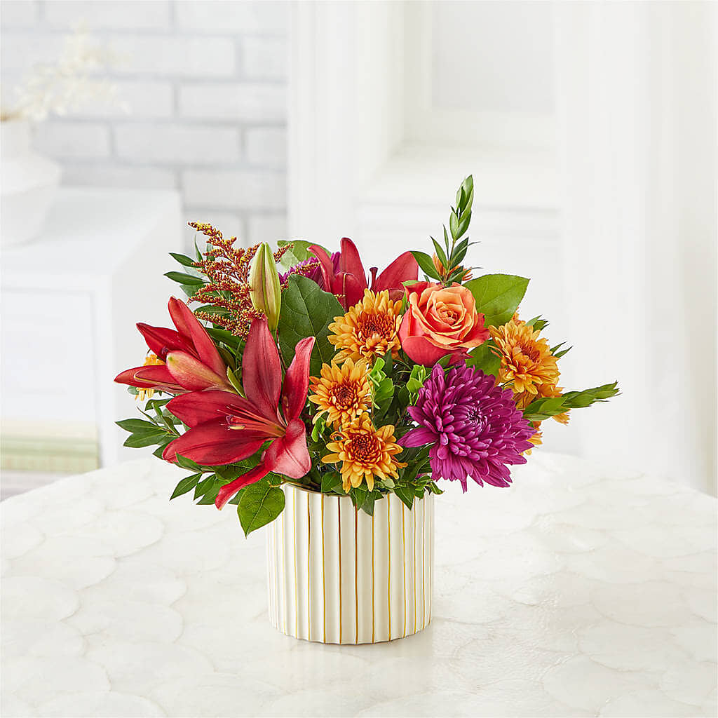 Burgundy Landscape Bouquet –  Greenwich Blooms Florist Inc, Greenwich CT