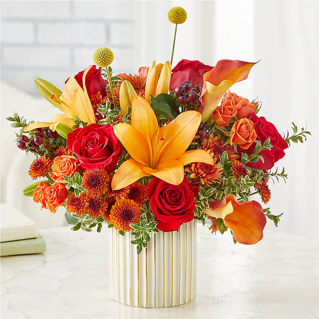 Scarlet Skies Bouquet –  Greenwich Blooms Florist Inc, Greenwich CT