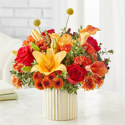 Scarlet Skies Bouquet –  Greenwich Blooms Florist Inc, Greenwich CT
